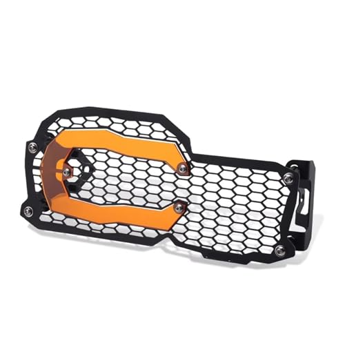 Protection phare moto grille orange : roulez sur piste avec votre BMW F800GS