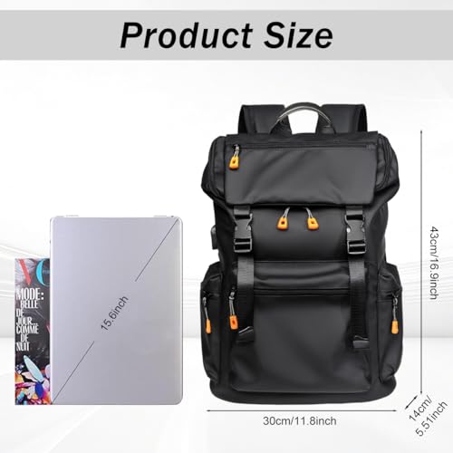 Image of GUSTAVE 15.6 Inch Laptop Bag for Men With USB & Earphone Ports Waterproof Laptop Backpack for Men, Ideal For Business & College
