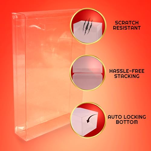 EVORETRO Action Figure Display Case Protector for G.I Joe Classified Series Retro Cardbacked 6 in Figures - Pack of 10, Clear, Scratch Proof Protective Cases, Keep Your Collection in Mint Condition