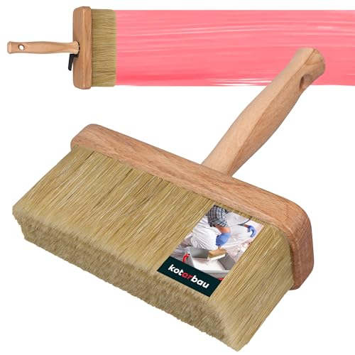 KOTARBAU® Brocha Rectangular con Mango de Madera, 170 mm, Pincel para Pintar Superficies Grandes, Paletina Ancha con cerdas Resistentes, Brocha Plana para Pintar Paredes y techos Extra Grande