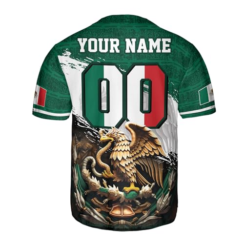 Custom Baseball Jersey, Mexico Baseball Jersey, Custom Mexico Jersey, Baseball Jersey for Men miniatura 5