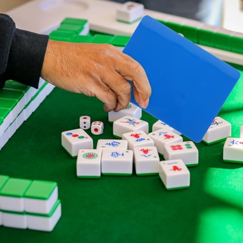 Bandeja automática para mezclar fichas de Mahjong, 14x19 cm miniatura 4