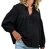 MARI GABRIEL Womens Maternity Shirts Blouses Pleated Button Down Long Sleeve Pregnancy Nursing Top X-Large...