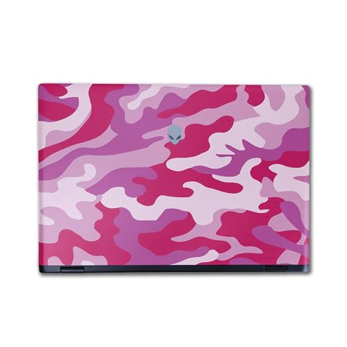Image of Laptop Skin Compatible with Alienware M16 R2 (2024) - Pink Camo - Premium 3M Vinyl Protective Wrap Decal Cover - Easy to Apply | Crafted in The USA by MightySkins