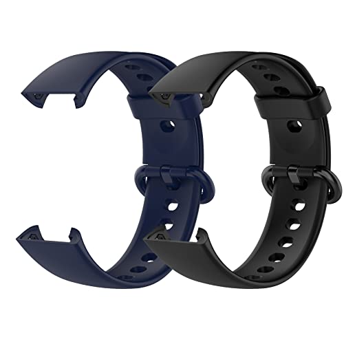 MIJOBS 2 Straps Compatible with Redmi Watch 2 Lite & POCO Watch & Xiaomi Mi Watch 2 Lite Silicone Strap for Men, Women - Image 2