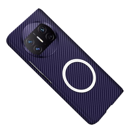 �y�ČRMIL�K�i�zFLURIKA �}�O�l�b�g for Huawei Mate X6 �P�[�X MagSafe�Ή� �J�[�{���t�@�C�o�[ �X���� ���^ �y�� �A���~�h�@�� PC �w�� ���h�~ �����h�~ ��� �ϏՌ� �J�o�[, Purple