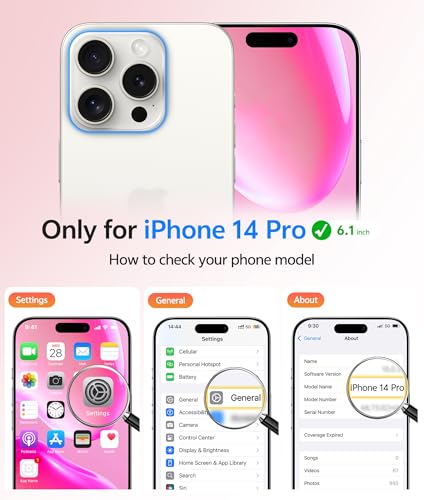 Image of FNTCASE for iPhone 14 Pro Case: [Compatible with Magsafe] Translucent Matte Cases with [Full Camera Protection] [Screen Protector] Military Grade Shockproof Protective Phone Cover - Hot Pink