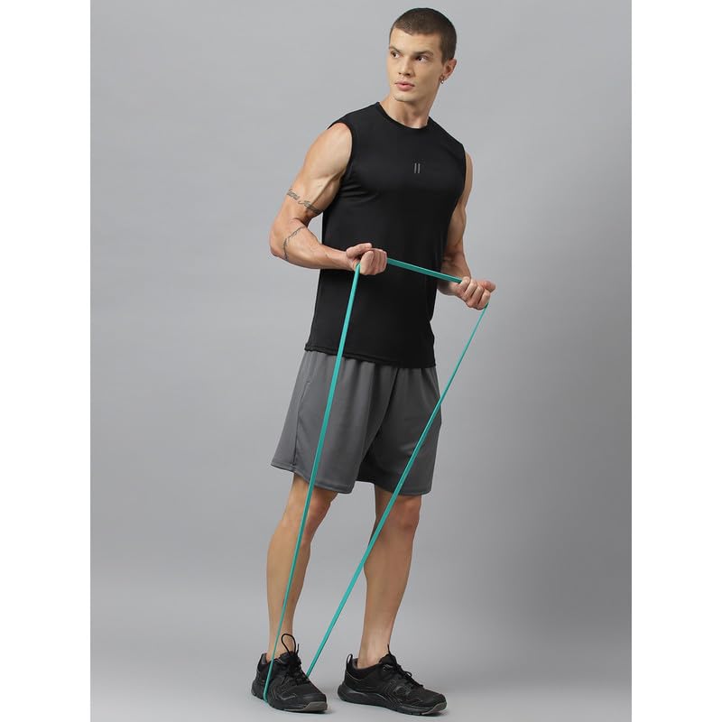 Image of ATICX Men's Polyester Sports Sleeveless T Shirt - Gym Vest, Workout Sando, Training Tank Top, Cut Sleeves Quick Dry Tee for Running, Swimming, Badminton, Fitness & Sports