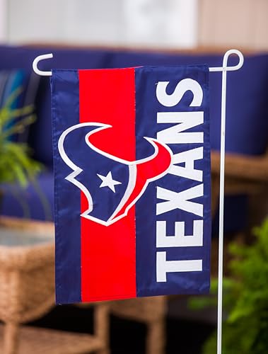 Team Sports America 16SF3812 Nfl Houston Texans Garden Flag 12X18 Double Sided | Officially Licensed Sports Team Garden Flags For Outside | Small House Flags Indoor Outdoor Decor For Football Fans thumb #1