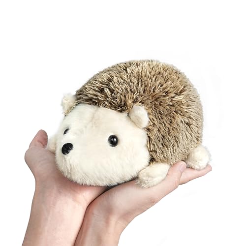 Ksidzas Hedgehog Stuffed Animal, 10 Inch Realistic Small Hedgehog Cute Plushies, Soft Toy for Kids Creativity Birthday Gift