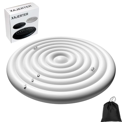 Inflatable Hot Tub Cover Round Fits Saluspa Coleman Intex Cover Thermal Insulated & Energy-Saving Weatherproof Protector Unique Design Flexible Adjust Pool Cover Size Replacement-Life Time Support