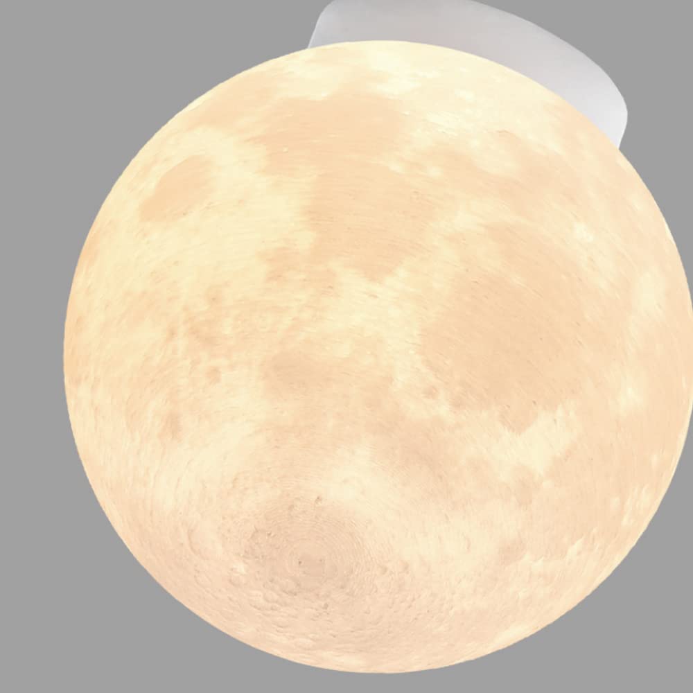 Księżycowa lampa sufitowa 3D z gniazdem G9, kreatywna lampa planetowa dla dzieci, chłopców, dziewcząt, sypialnia, oświetlenie dekoracyjne do salonu, 30 cm