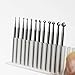 Luo ke 12 Pcs Round Shape Ball Burr Set - 3/32'' Shank Jewelry Making Burs Round Ball Shape Engraving Bits for Lapidary (008-040)