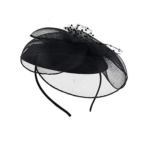 Jeanne Simmons Women's Net Flower Headband, Black