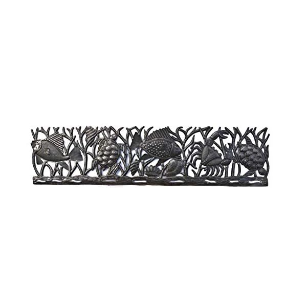   Its-Cactus-Haiti-Sea-Life-Wall-Decor-Over-Door-Hanging-Art-Indoor-or-Outdoor-Beach-Theme-Decorative-Art-Fish-Mermaids-Ocean-Handmade-in-Haiti-32-In-x-8-In-Under-the-Sea