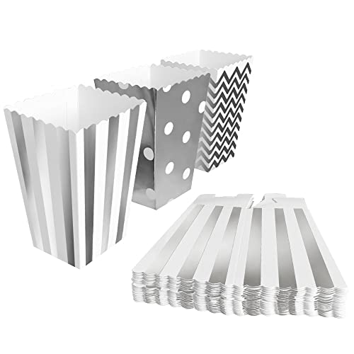 BangShou - 60Pezzi Scatole Popcorn Sacchetti di Popcorn Contenitori per Caramelle,...