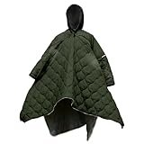 Edredón para dormir de pesca de camping, Edredón para dormir de pesca al aire libre, Edredón para dormir de pesca con capucha, Manta de estadio impermeable Manta a prueba de viento con capucha para
