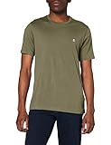Logotipo bordado en el pecho ORIGINAL PENGUIN Embroidered Logo tee Pin Point-Camiseta con Logotipo Bordado, 352 Verde Liquen Profundo, XL para Hombre