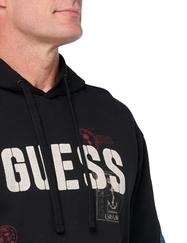 GUESS Men's Eco World Stamps Hoodie2