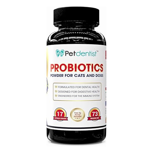 Petdentists pour Chiens et Chats Probiotics 17 souches bactériennes optimales; Suppléments pour...