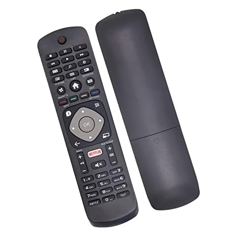 Mando a distancia Riry para Philips Ambilight Smart TV con botón Netflix Cover