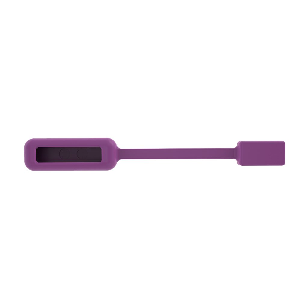 Wowobjects® Silicone Clip Holder Magnetic for Fitbit Flex 2 Tracker Purple