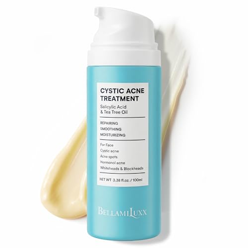 BellamiLuxx Cystic Acne Treatment for Face: Hormonal Acne Treatment Cream for Teens & Adults -...