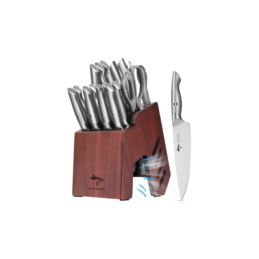 MAD-SHARK-Knife-Sets-for-Kitchen-with-Block-17-Pieces-Knife-Block-Set-Wooden-Block-German-Stainless-Steel-Chef-Knife-Set-with-Bread-Knife-and-Steak-Knives-Dishwasher-Safe-Sliver MAD SHARK Knife Sets for Kitchen with Block