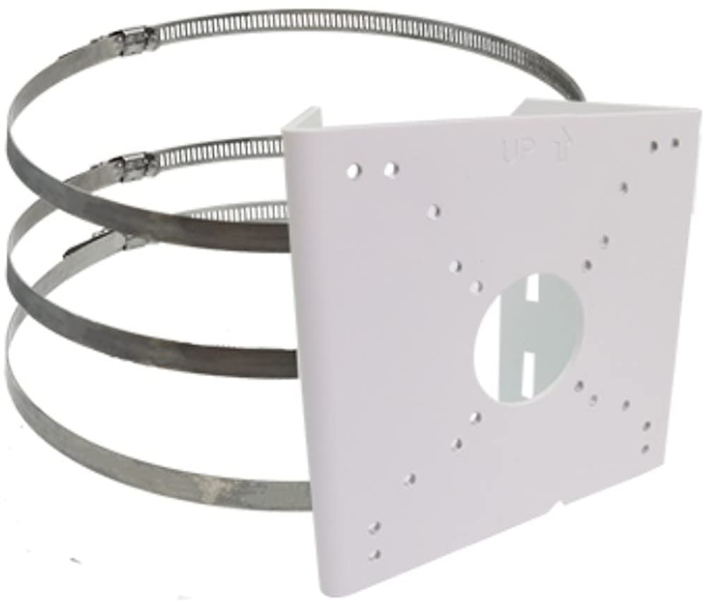 ACTiPMAX-0527 Pole Mount, White for use with Z41 and Z42 Zoom Bullet Cameras, Supported Pole Range 2.64" ~ 5"