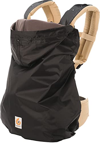 Image of Ergobaby Fleece Lined Baby Carrier Winter Weather Cover, Black