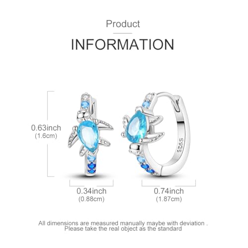 Hapour Small Earrings 925 Sterling Silver Colorful Cubic Zirconia Huggie Turtle Iris Butterfly CZ Hoops for Women Teens3