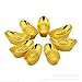 WellieSTR 100PCS Lucky Money Golden Tone Ingot Feng Shui Auspicious Mini Home Office Decor Ornament 2.2cm X 1cm