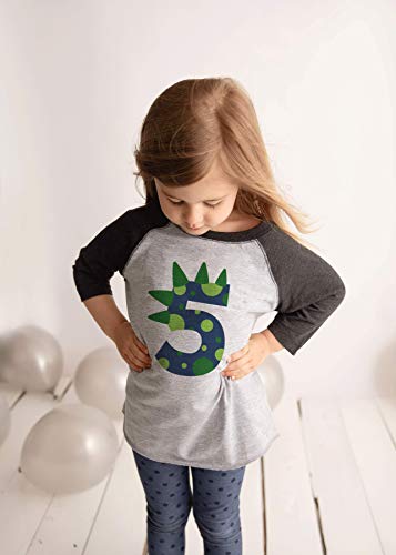 7 ate 9 Apparel Kids 5 Dino Dinosaur Five Dino Spike Tee2