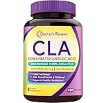 Doctor's Recipes CLA Supplements 2000mg,180 Softgels, 80% Conjugated Linoleic Acid from Safflower Oil, for Women & Men, Non-Stimulating, Support Healthy Metabolism & Lean Mass, Non-GMO