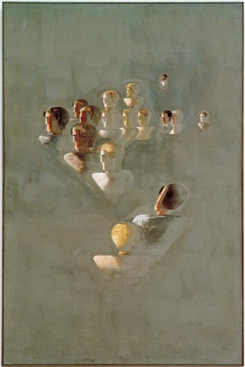 Image sur toile Oskar Schlemmer Folkwang-zyklus Unterricht III decoration murale de salon 60x90
