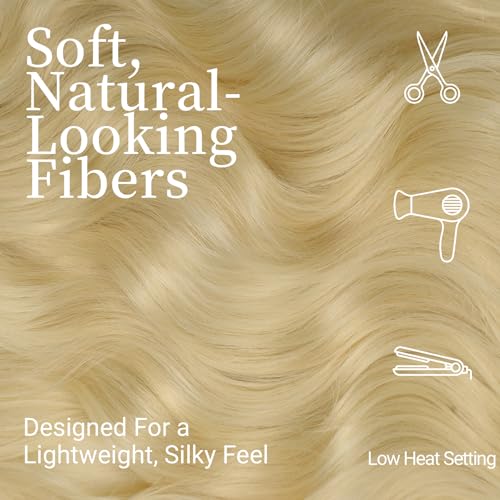 Image of KooKaStyle Wavy Thick Clip in Hair Extensions 24 inch Champagne Blonde