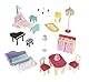 KidKraft Annabelle Puppenhaus aus Holz mit Möbeln und Zubehör, Spielset mit Aufzug und Balkon für 30 cm große Puppen, Spielzeug für Kinder ab 3 Jahre, 65934