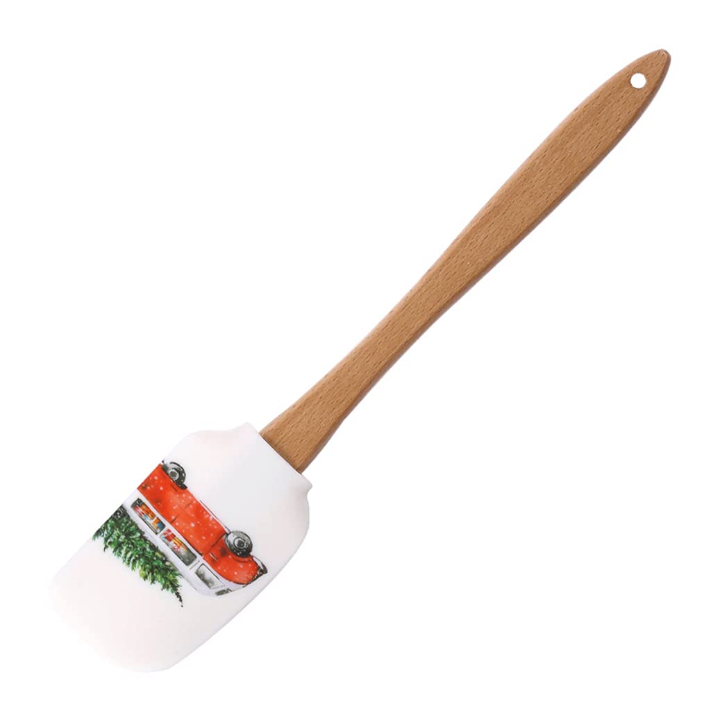 Buxuaaaa Food Grade Silicone Spatula Kitchen Utensils for Baking Cooking and Mixing High Non Stick, 4 Patterns Cake Cream Spatula Dough Butter