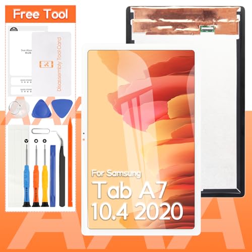 Réparer écran cassé Samsung Tab A7 2020 T500 Écran LCD Tactile Blanc Complet