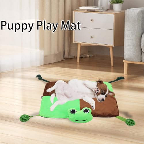 Tapis de jeu pour chien interactif avec stimulation sensorielle et pouic-pouic