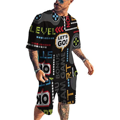 T-shirt et short de sport décontracté homme pour vos sorties d'été Kz-ot11
