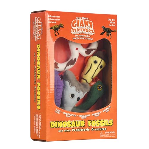 Fuzzy Fossils Dinosaur Fossils Themed Gift Box, Dinosaur Stuffed Animal,