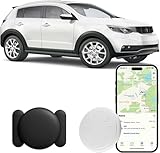 Hongtop H GPS Tracking Devices, No Monthly Fee Tracker Device for Vehicles Work with Find My (iOS Only), Car Tracker Device Hidden with Magnetic Waterproof Case (1PCS, Black)