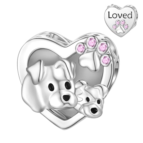 LANBEIDE Ciondoli da viaggio a forma di animale per charm Pandora, in argento Sterling 925, per braccialetti Pandora, regali per donne, Argento sterling