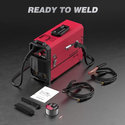 ARCCAPTAIN 130A MIG Welder, 110V Flux Core MIG Welder/Lift TIG/Stick 3 in 1 Welding Machine with Synergy, IGBT Inverter Portable Gasless Welder Equipment with Welding Gun and 2lb Welding Wire - Image 8