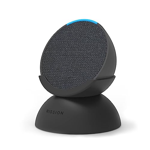 Amazon Echo Pop | Full sound compact Wi-Fi and Bluetooth smart speaker with Alexa | Charcoal + Made for Amazon Battery Base for Echo Pop, Charcoal