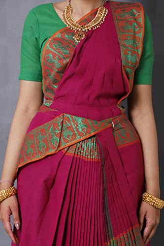 Image of Bharatnatyam Costume for Girls | Bharatanatyam Dress for Kids | Readymade Classical Dance Costume for Annual Function & Stage Performance