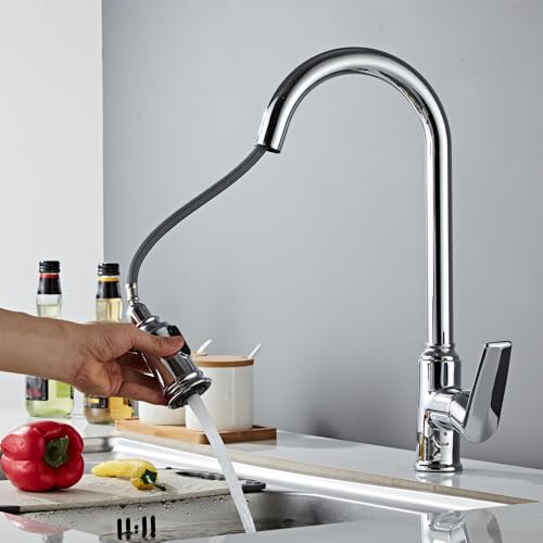 Robinet de cuisine moderne pour évier de cuisine avec douchette extractible