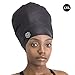 SOUL CAP - Large Swimming Cap for Long Hair - Designed for Long Hair, Dreadlocks, Weaves, Hair Extensions, Braids, Curls & Afros - Women & Men - Silicone (Black, XL)
