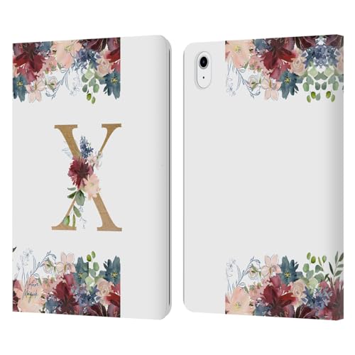 Coque iPad Air 2020/2022 protection cuir antichoc fleurs